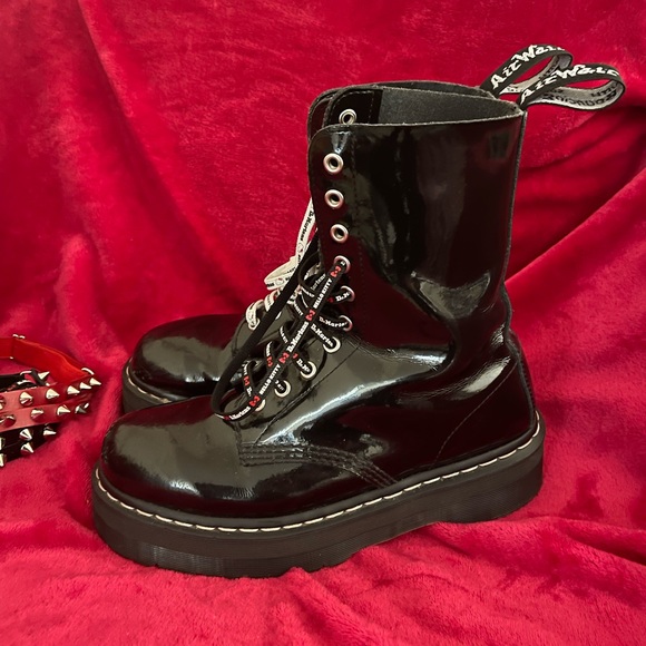rare dr.martens aggy 1490 patent boot - Picture 7 of 9